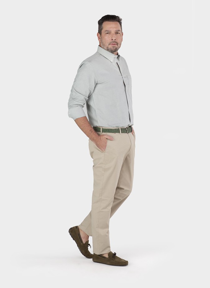 Camisa Sport Oxford Verde Seco