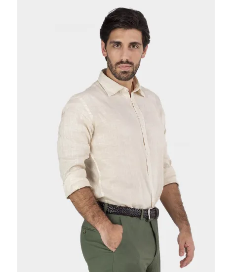 GREEN LINEN PANTS | JOHN TWEED TAILORED 2