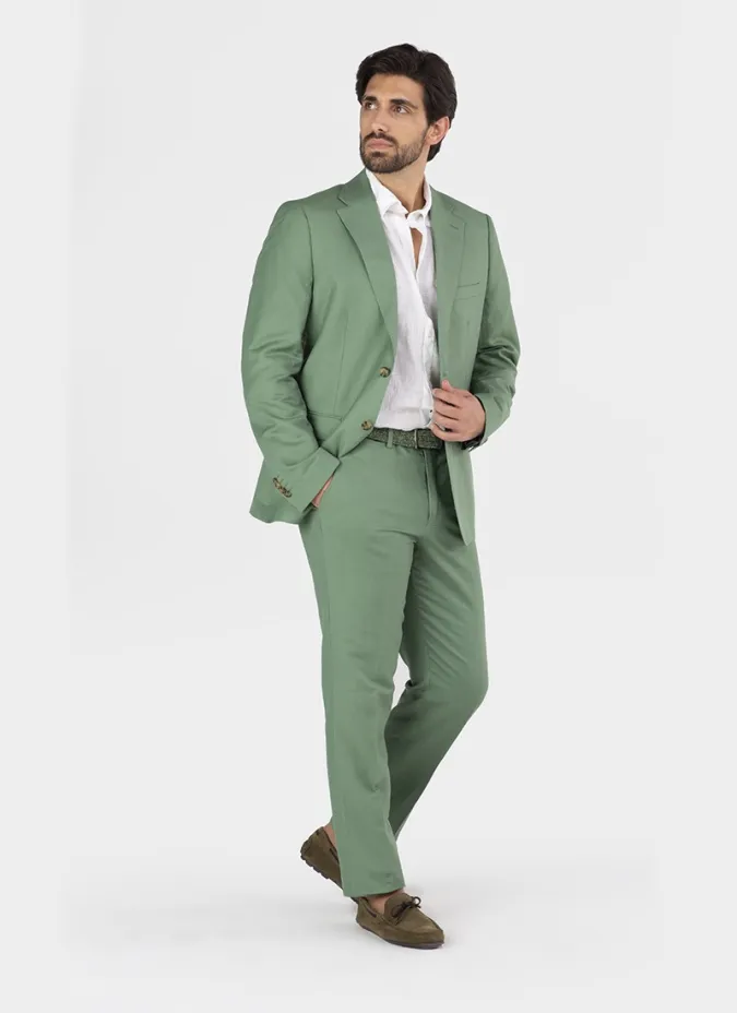 Blazer de Linho Verde | JOHN TWEED TAILORED