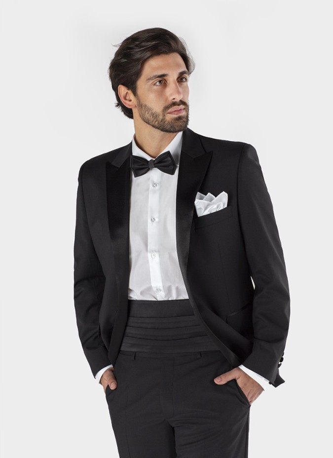 Black Tuxedo Slik Cummerbund