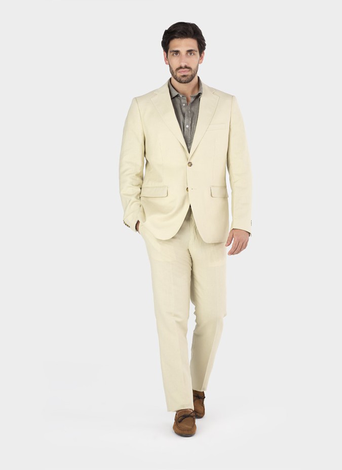 Blazer de Linho Bege