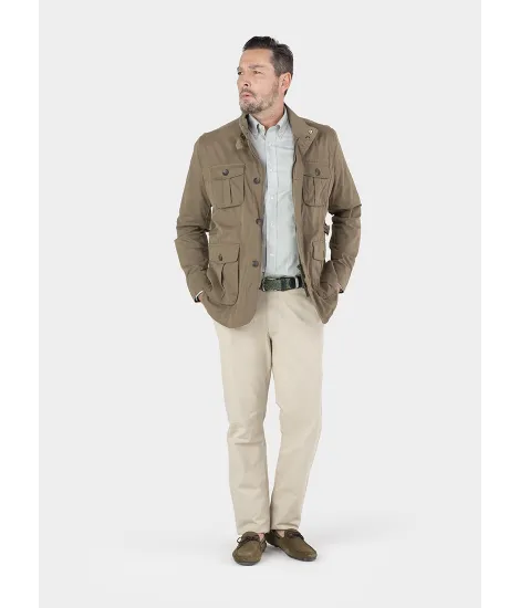 GREEN SAFARI PARKA | JOHN TWEED TAILORED