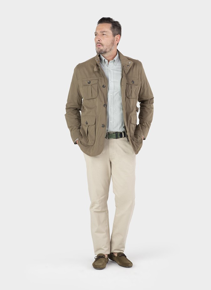 Parka Algodão Safari Verde Militar