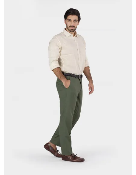 Pantalón Verde | Pantalones Chinos Hombre | JOHN TWEED