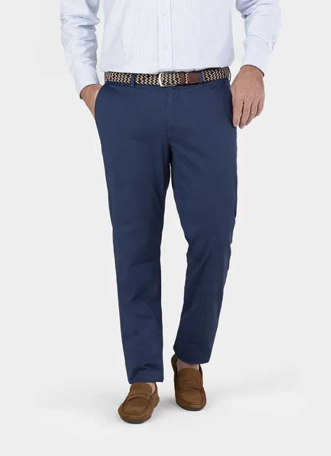 Pantalón Chino Azul | Pantalones Elegantes | JOHN TWEED
