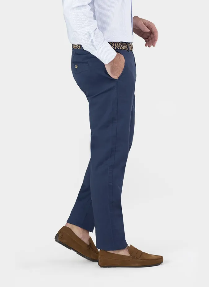 Pantalón Chino Azul | Pantalones Elegantes | JOHN TWEED