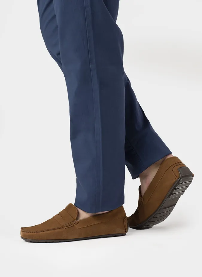 Pantalón Chino Azul | Pantalones Elegantes | JOHN TWEED