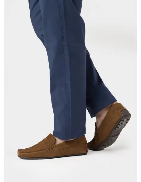 Pantalón Chino Azul | Pantalones Elegantes | JOHN TWEED