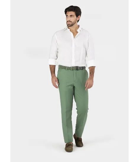 Calça Linho Verde | JOHN TWEED TAILORED