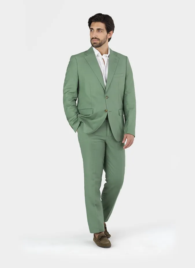Americana Lino Verde | Americanas de Lino | JOHN TWEED
