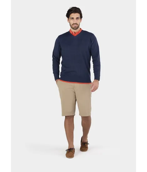 NAVY BLUE COTTON KNIT | JOHN TWEED TAILORED