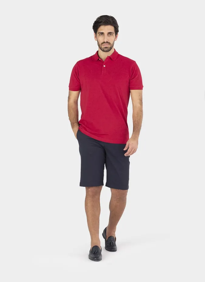 RED POLO PIQUE | JOHN TWEED TAILORED