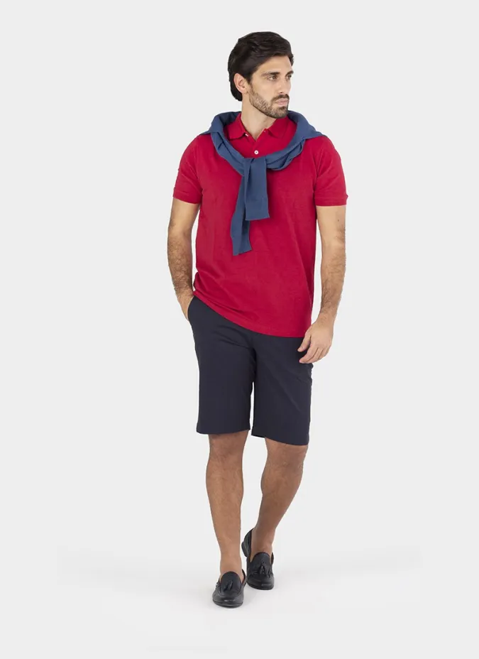 Polo Piqué Rojo| JOHN TWEED