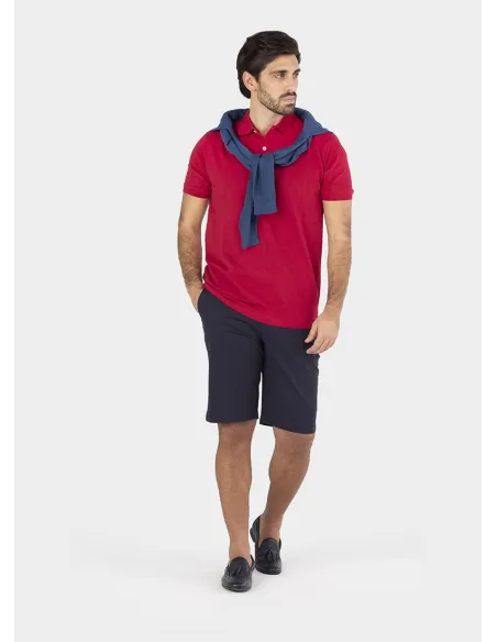 Polo Piqué Rojo| JOHN TWEED