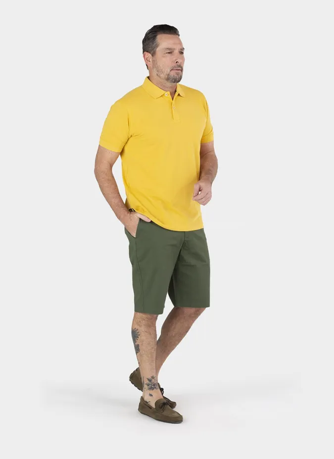 Polo Piqué Amarelo | John Tweed Tailored