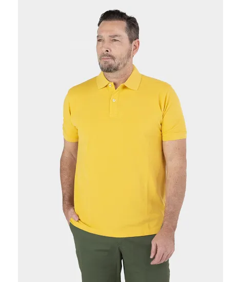 YELLOW POLO PIQUE | JOHN TWEED TAILORED