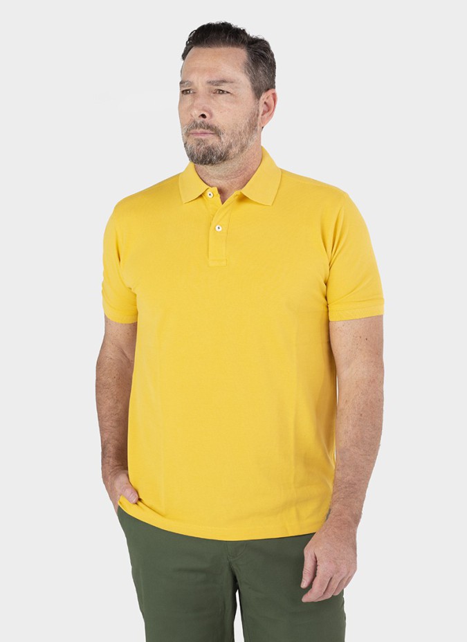 Polo Piqué Amarelo