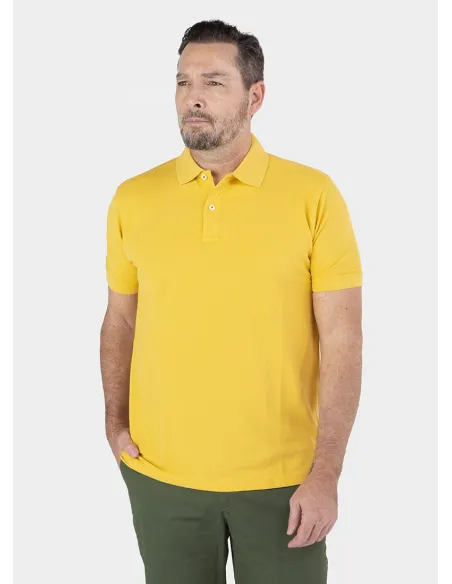 YELLOW POLO PIQUE | JOHN TWEED TAILORED