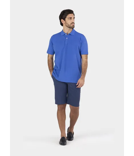 Polo Piqué Azul Indigo | John Tweed Tailored