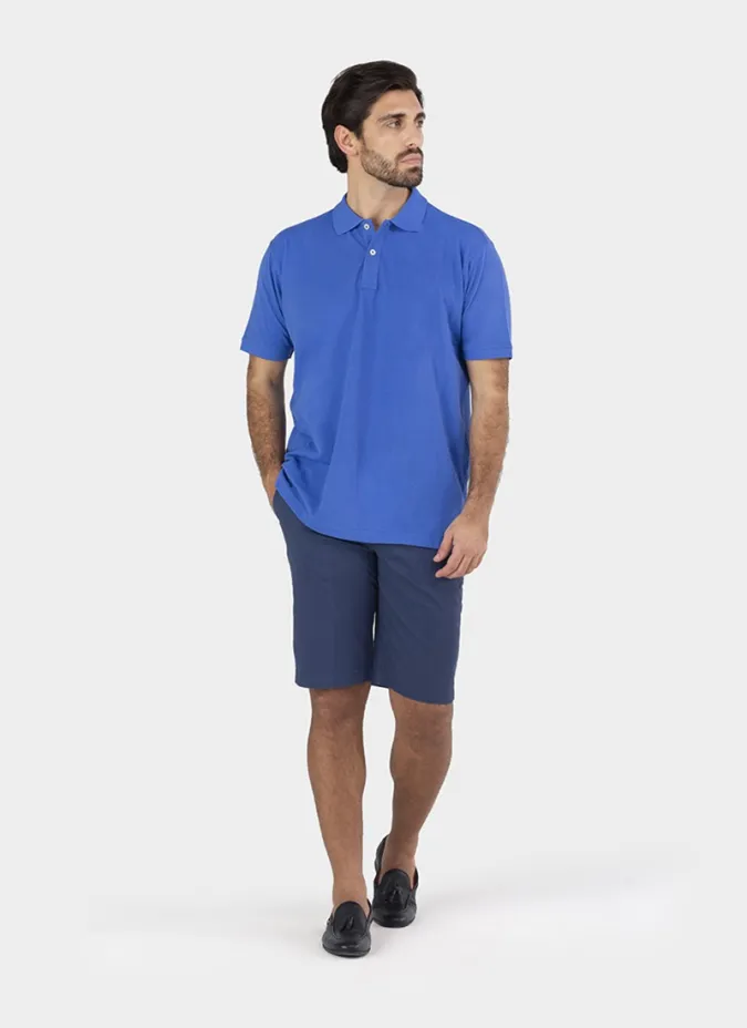 Polo Piqué Azul Petroleo| JOHN TWEED