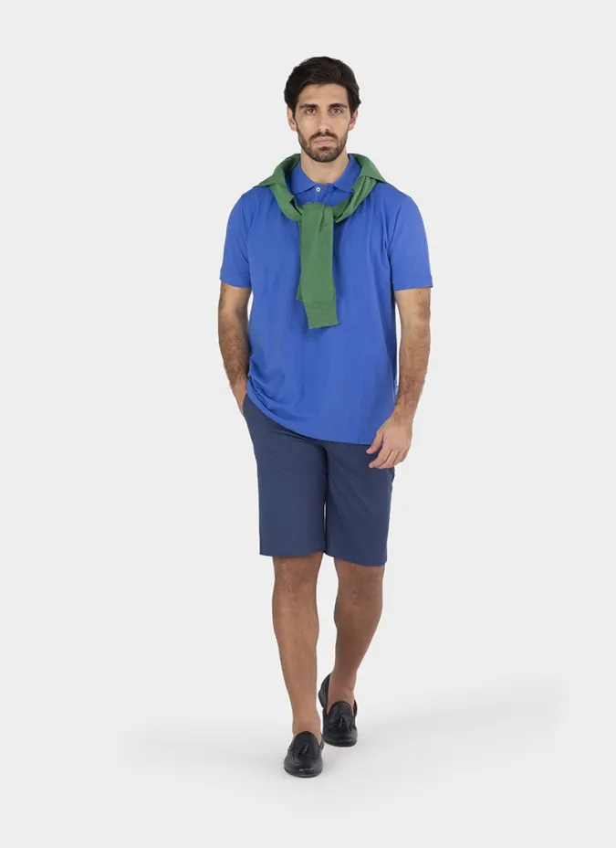 Polo Piqué Azul Petroleo| JOHN TWEED