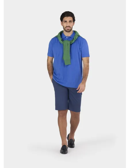 Polo Piqué Azul Petroleo| JOHN TWEED