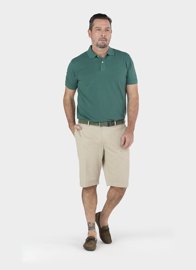 Bermuda de Algodon Beige