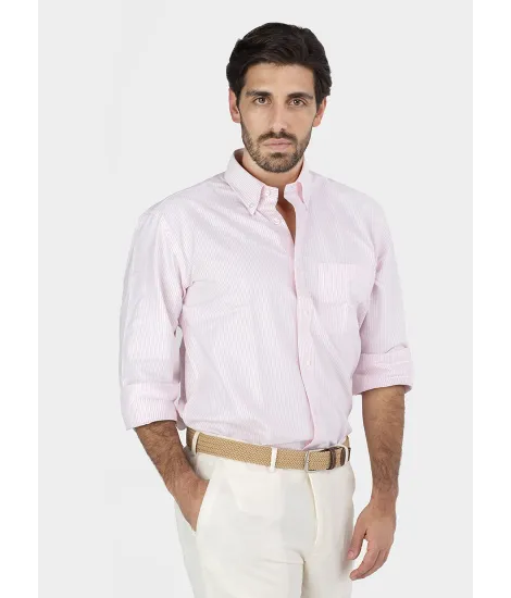 White Sport Shirt | Men's Sport Shirts | JOHN TWEED
