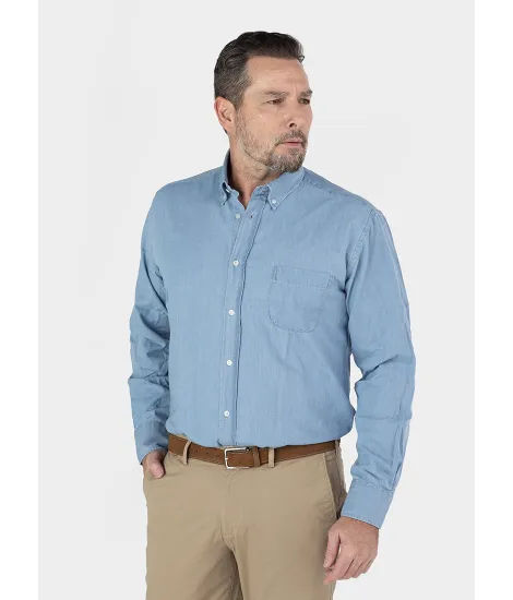 Camisa Algodão Denim | JOHN TWEED TAILORED