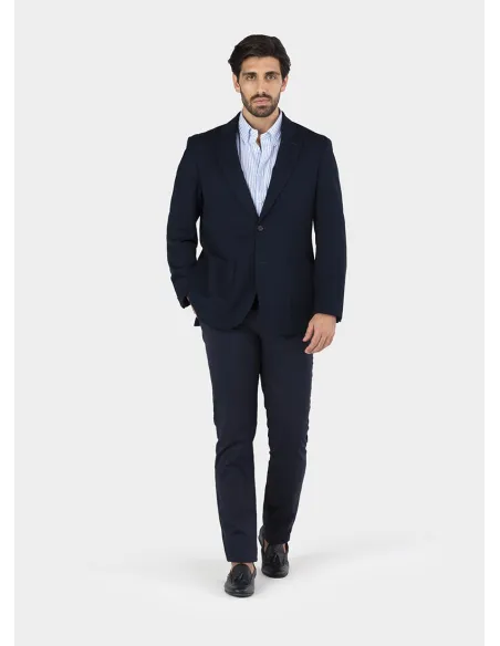 BLUE HERRINGBONE BLAZER| JOHN TWEED TAILORED