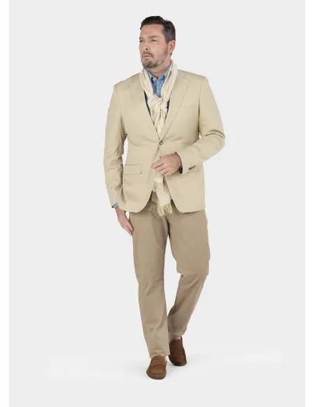 BLUE HERRINGBONE BLAZER| JOHN TWEED TAILORED