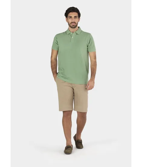 Polo Piqué Verde Claro| JOHN TWEED 2