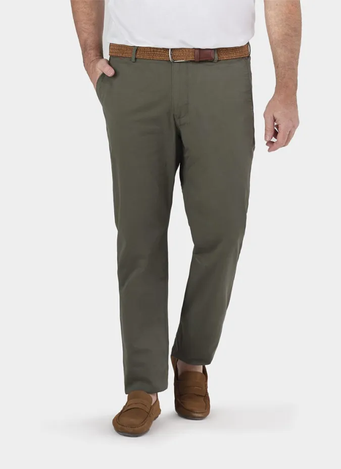 GREEN COTTON PANTS | JOHN TWEED TAILORED