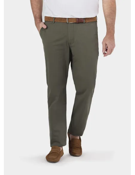 GREEN COTTON PANTS | JOHN TWEED TAILORED