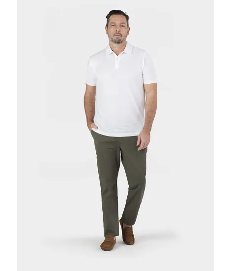 GREEN COTTON PANTS | JOHN TWEED TAILORED