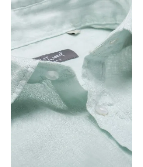 GREEN LINEN SHIRT | JOHN TWEED TAILORED 2