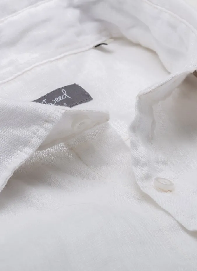 Camisa Linho Branca | John Tweed Tailored