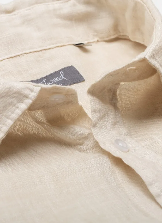 Camisa Lino Verde | Camisa 100% Lino | JOHN TWEED