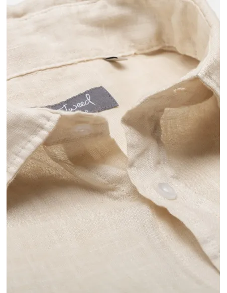 Camisa Lino Verde | Camisa 100% Lino | JOHN TWEED