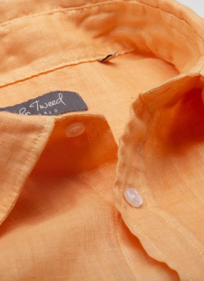 CORAL LINEN SHIRT | JOHN TWEED TAILORED