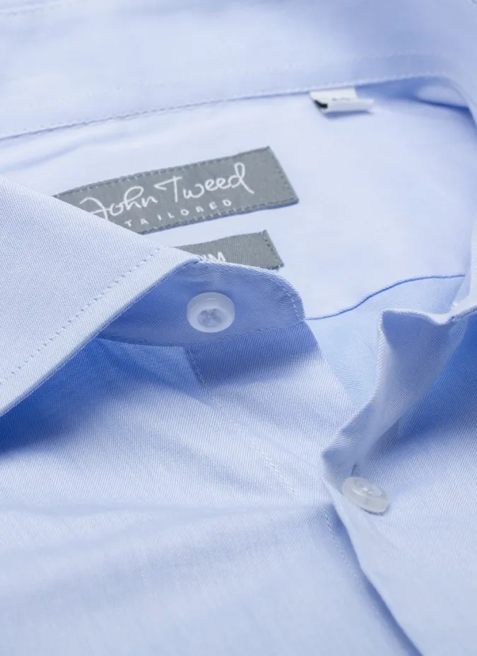 Classic Blue Shirt with Double Cuff
