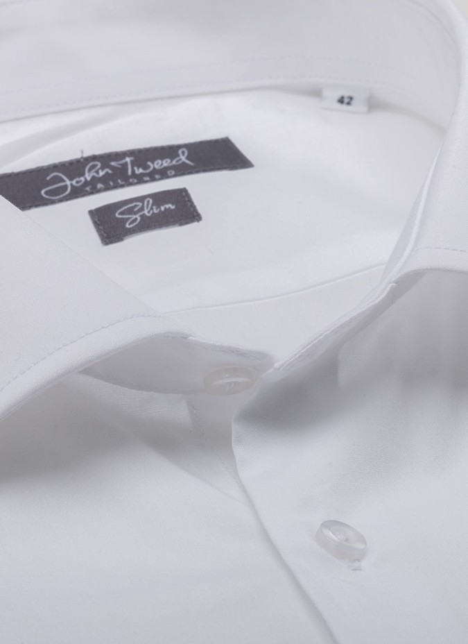 Camisa Clássica Lisa Branca