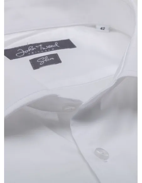 Classic White Shirt with Single Cuff
