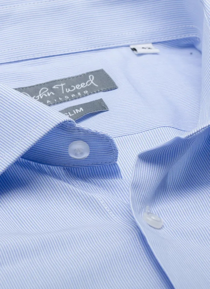 Classic Light Blue Pinstripe Shirt