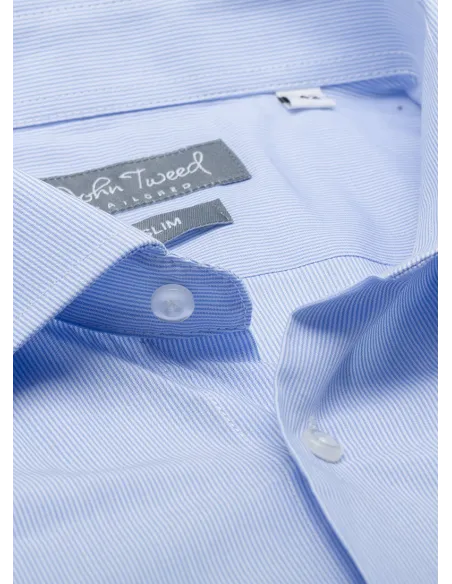 Classic Light Blue Pinstripe Shirt