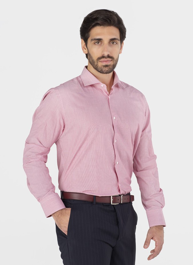 Camisa Clássica Mil Raias Bordeaux