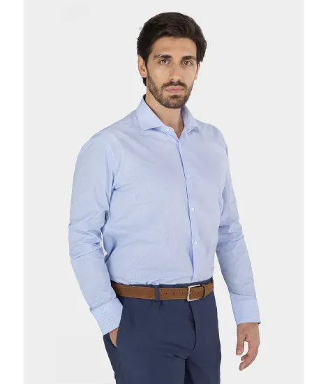 Camisa Clássica Xadrez Azul