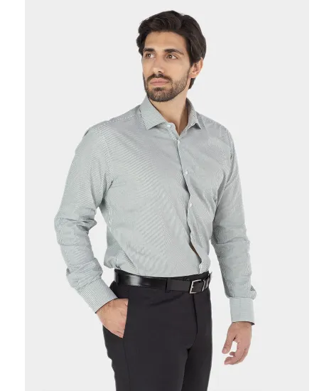 Classic Green Stripe Shirt