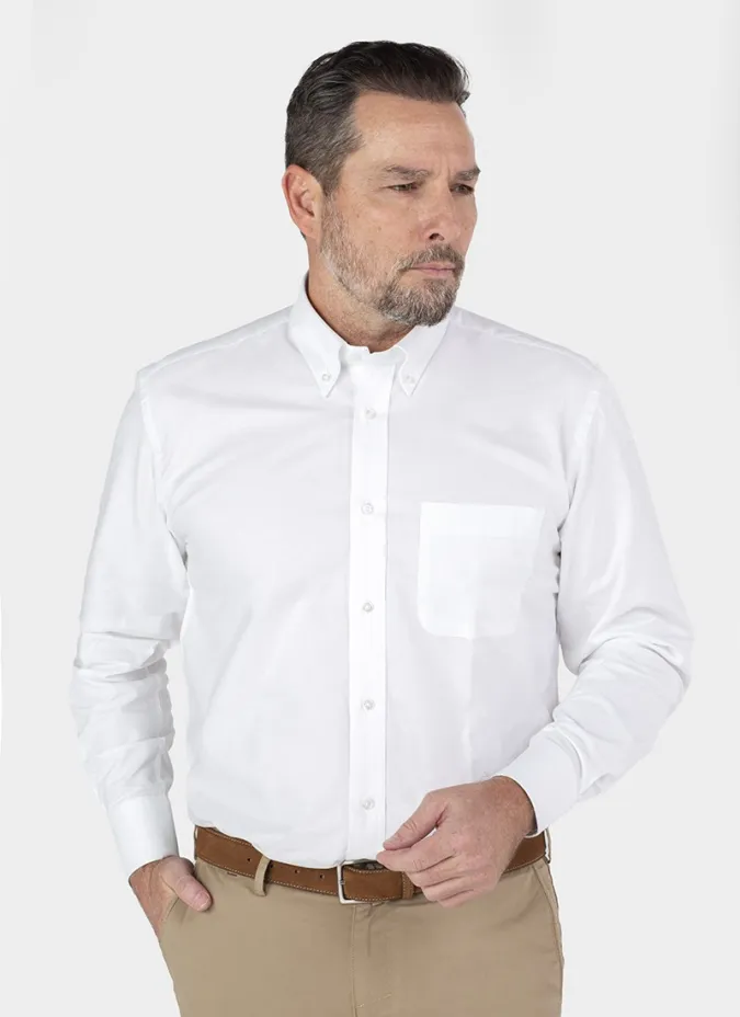 White Sport Shirt | Men's Sport Shirts | JOHN TWEED
