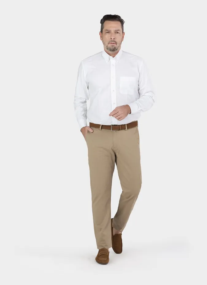 White Sport Shirt | Men's Sport Shirts | JOHN TWEED